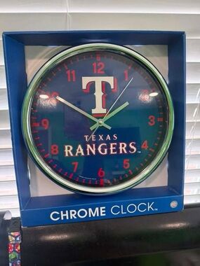 Texas Rangers Wall Clock